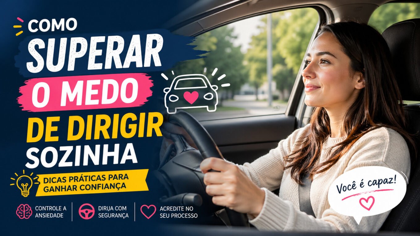 como superar o medo de dirigir sozinha em 2026